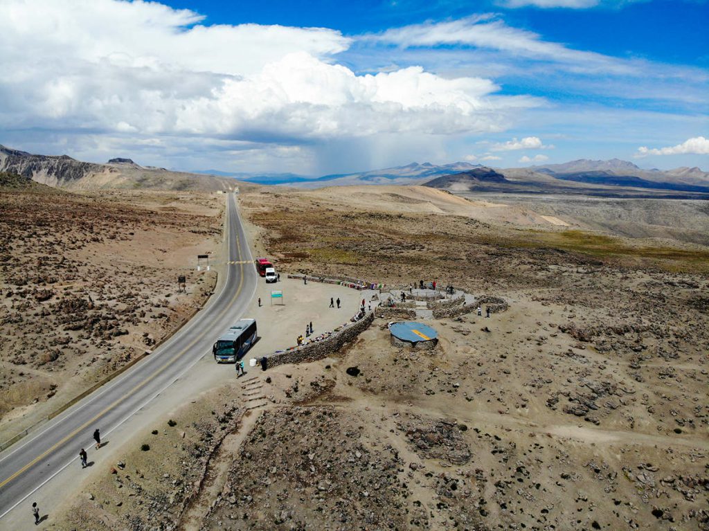 Mirador de Los Andes aus der Luft