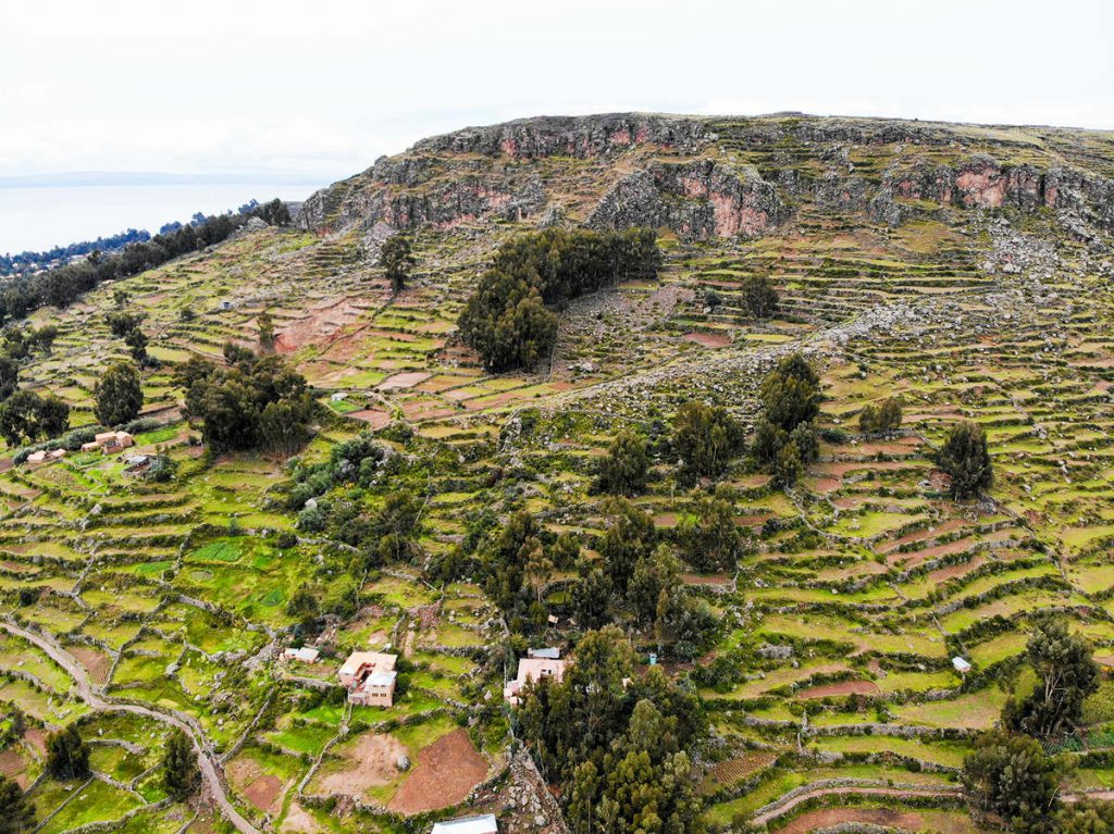 Prä-Inka Terrassen auf Amantani Insel