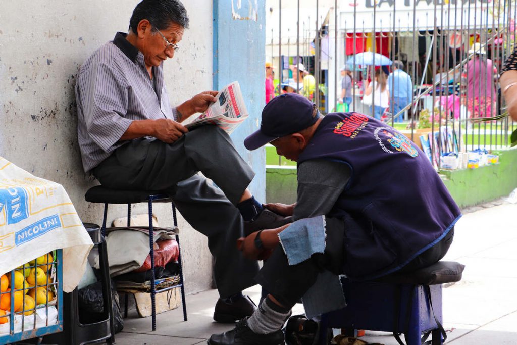 Schuhputzer in Arequipa