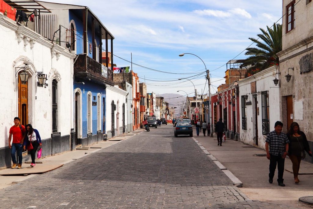 Eine Straße in Arequipa