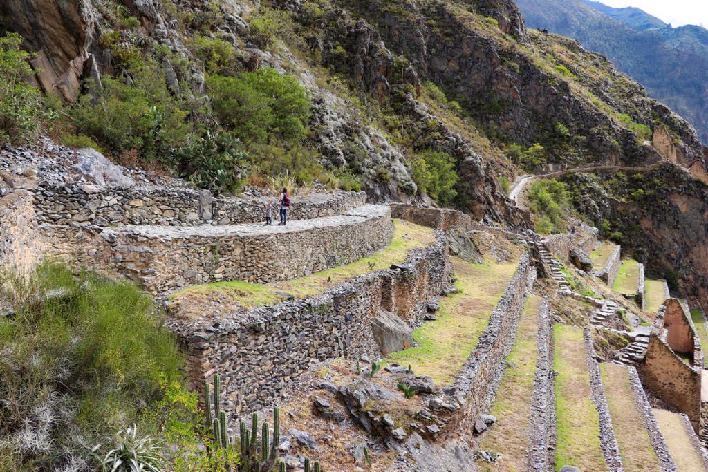 Terrassen bei den Ruinen von Ollantaytambo