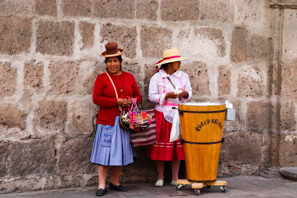 Queso Helado Verkäufer in Arequipa