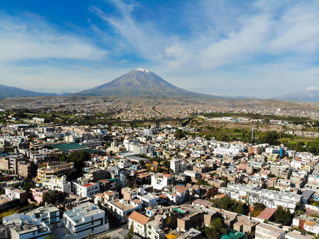 Vulkan Misti aus Arequipa