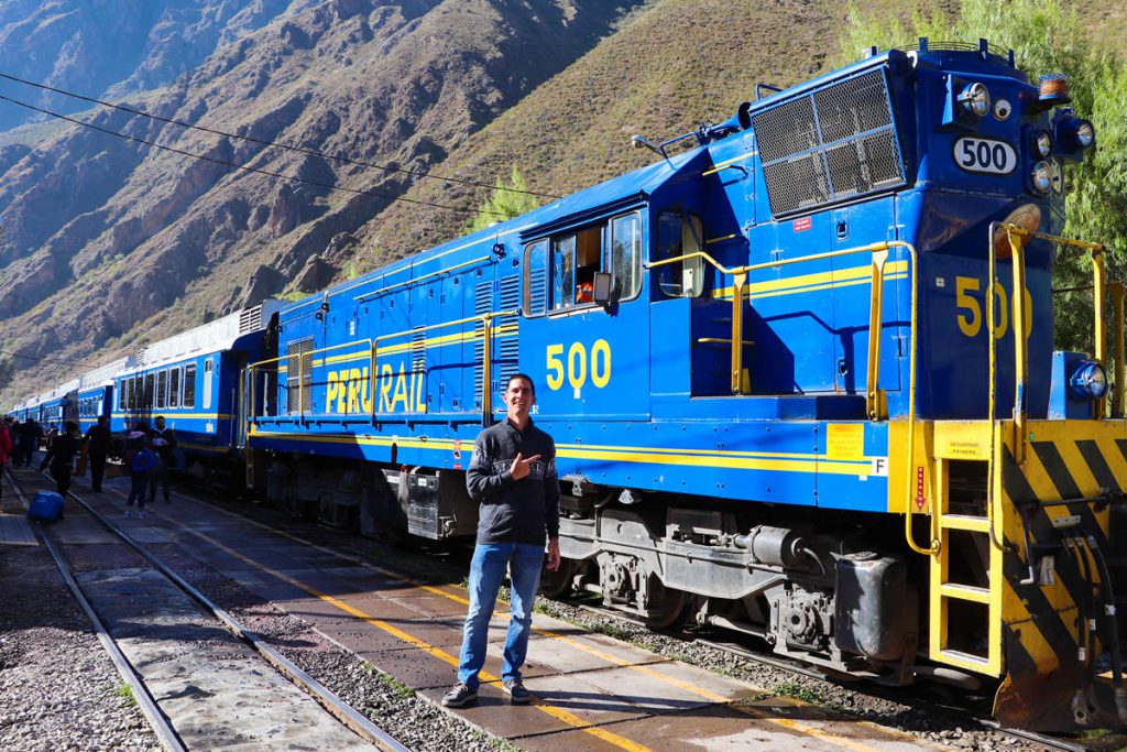 Unser Zug von Ollantaytambo nach Aguas Calientes