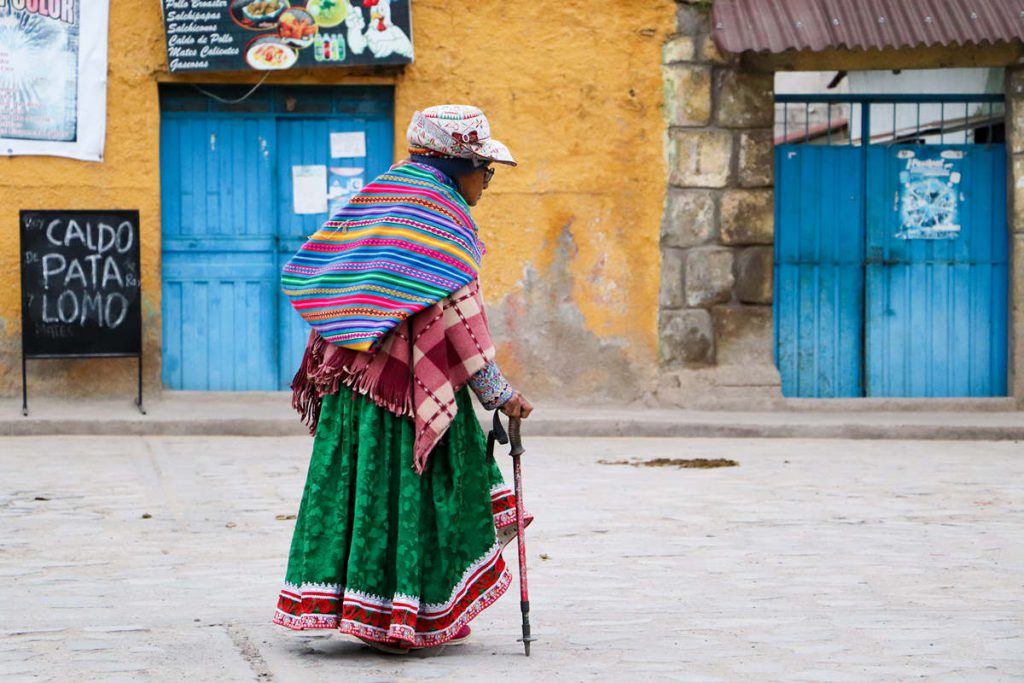 Alte Quechua Frau in Canabaconde