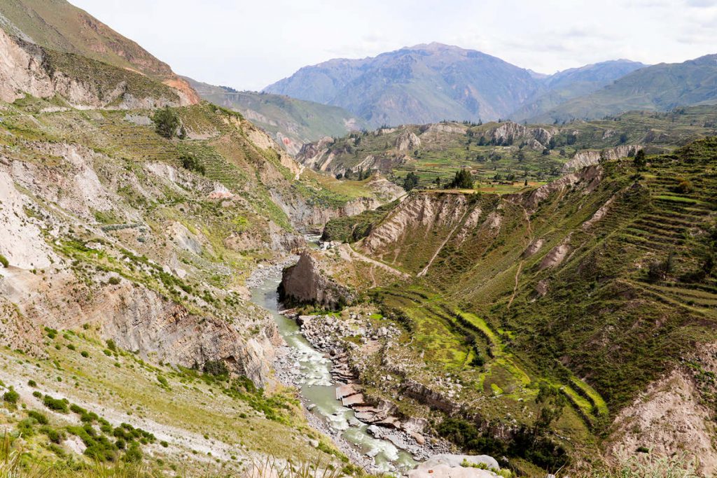 Colca-Tal von einem Aussichtspunkt