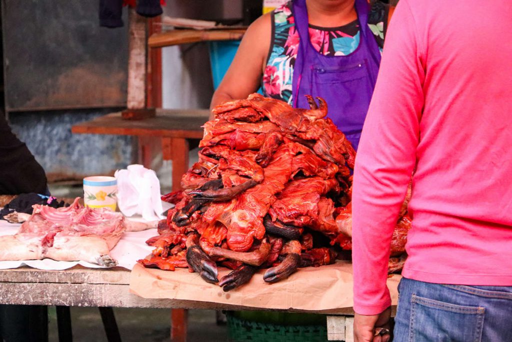 Fleisch Belen Markt Iquitos