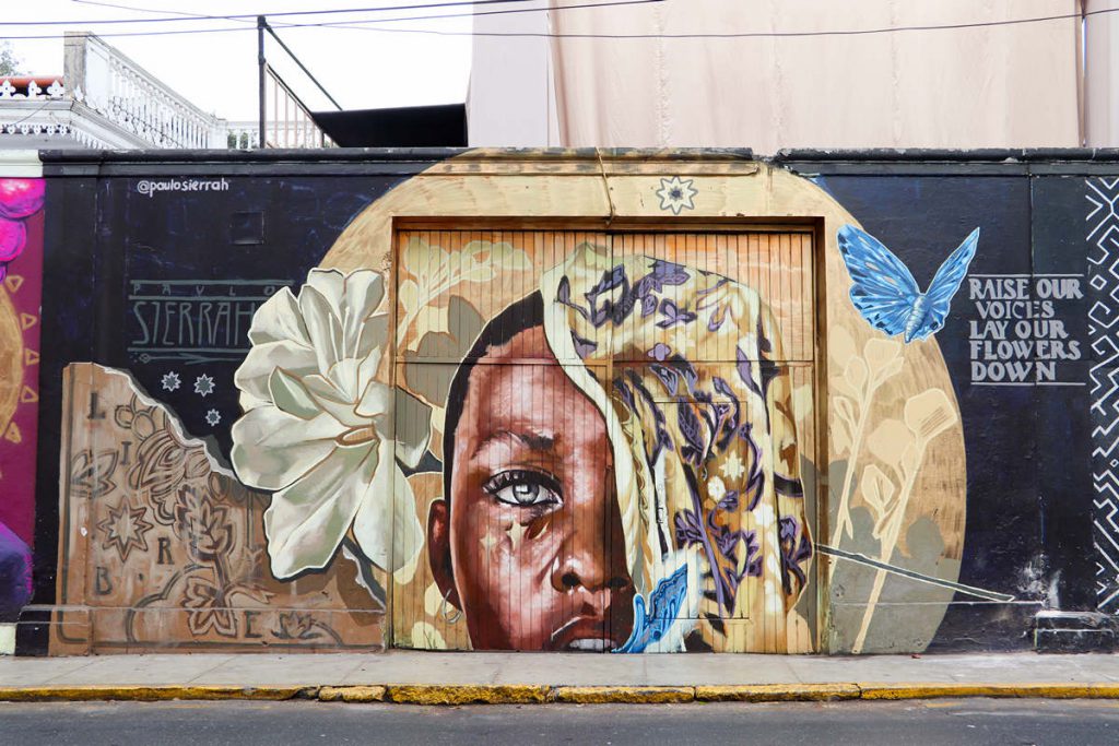Mural by Paulo Sierra in Barranco