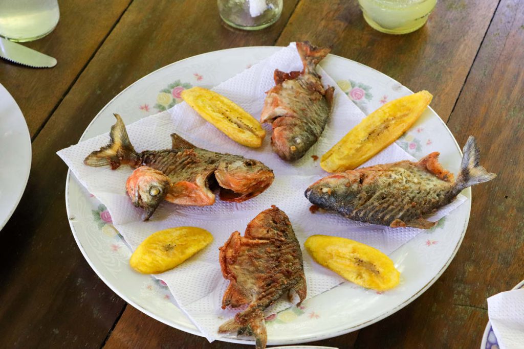 Frittierte Piranhas