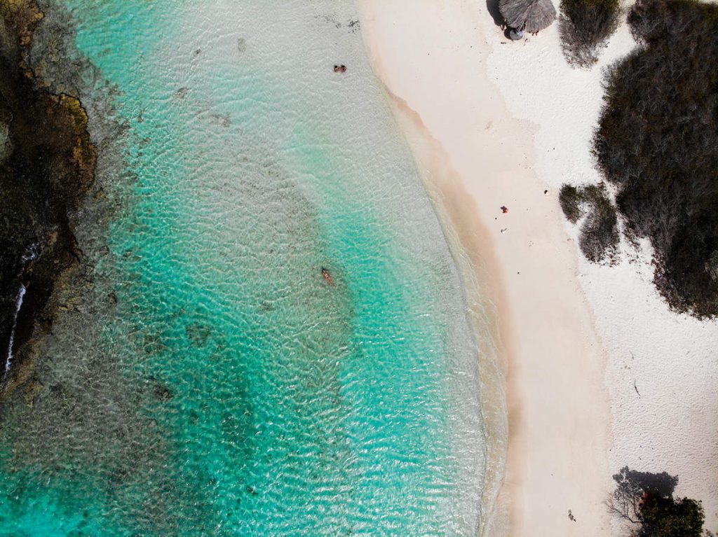 Auf dem Baby Beach Aruba