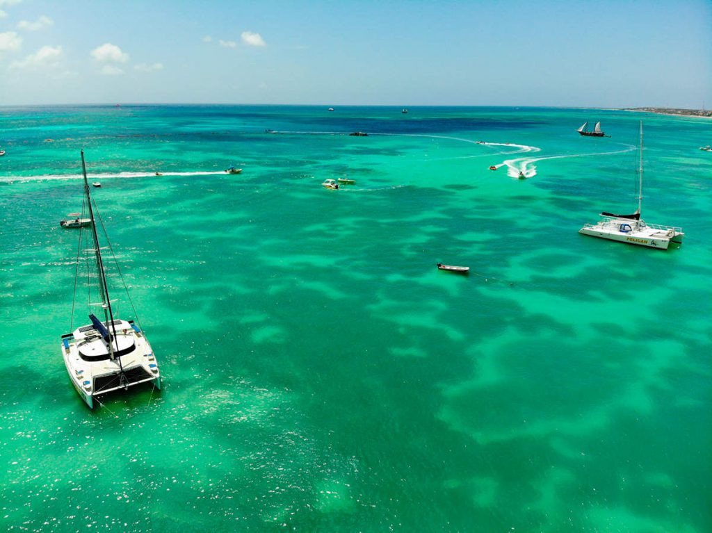 Traumhaftes Meer auf dem Palm Beach