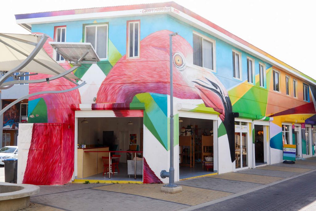 "Flamingos" Street Art San Nicolas Aruba