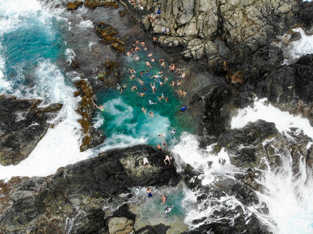 Natural Pool Aruba Luftaufnahme