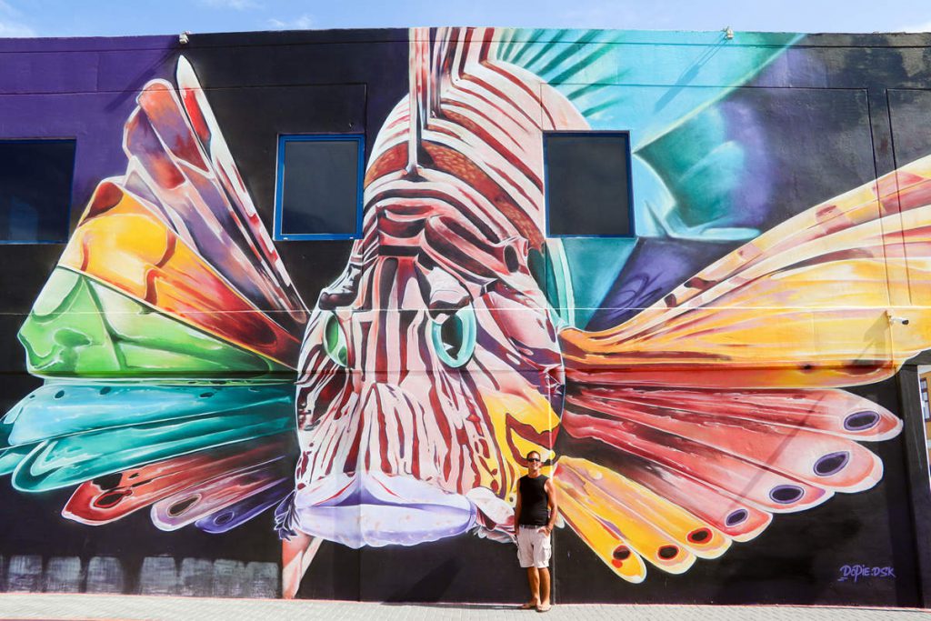 "Feuerfisch" Street Art San Nicolas Aruba