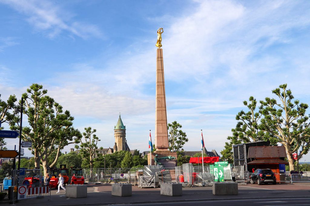 Place de la Constitution mit der Gëlle Fra