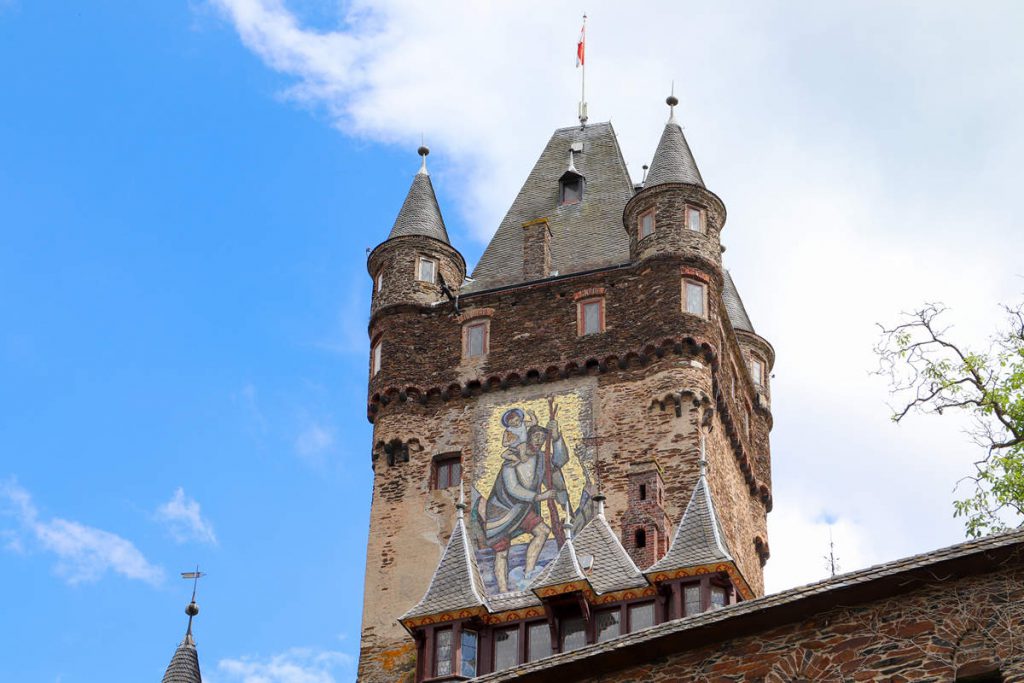 Mosaikbildnis des St. Christophorus Burg Cochem