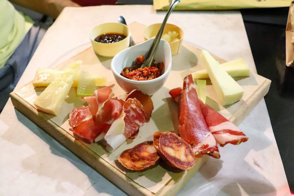 Antipasti in Tropea