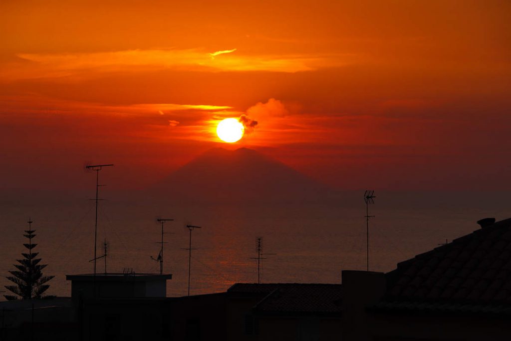 Sonnenuntergang mit dem Stromboli