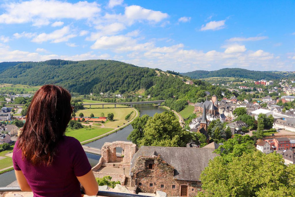 Aussicht von der Burg Saarburg