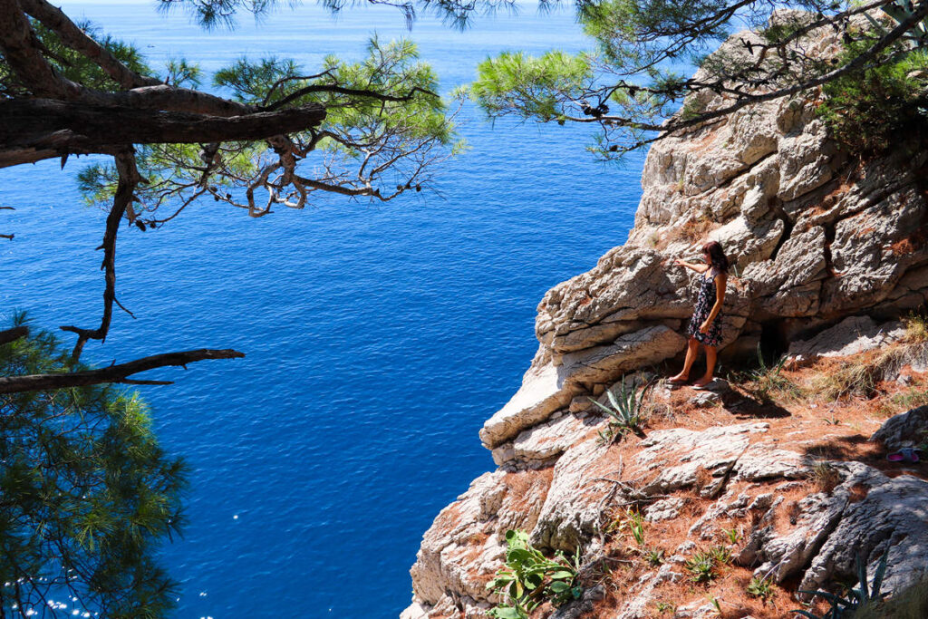 Steine Klippen in Makarska