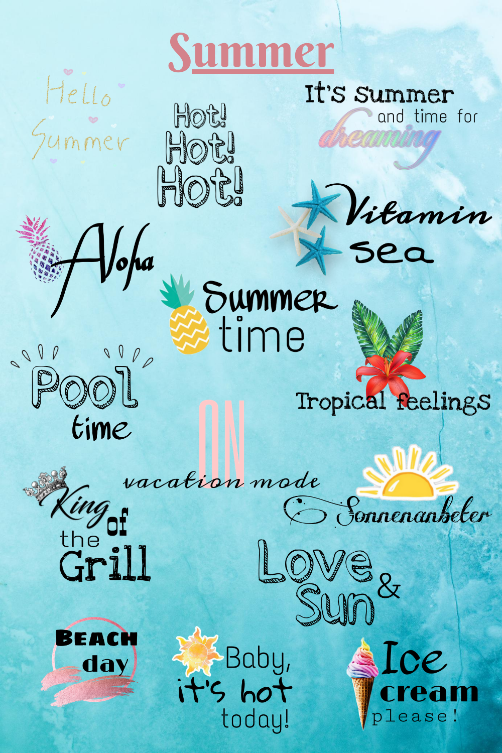 Story Sticker Summer / Sommer