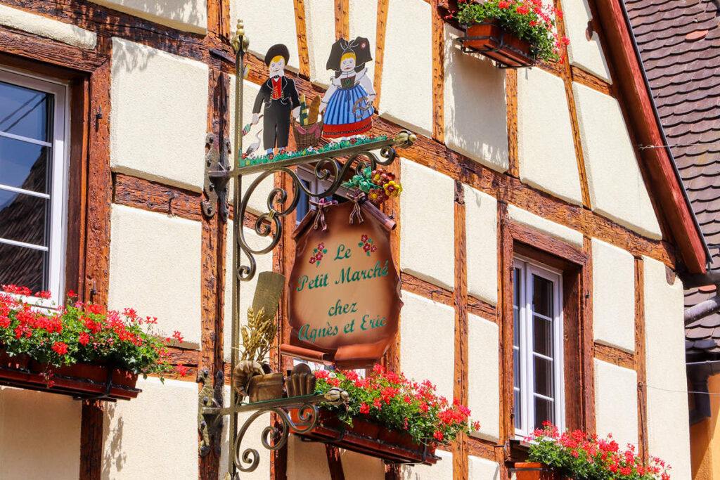 Fachwerkhaus Schild Eguisheim