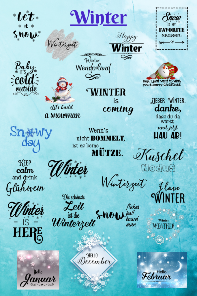 Story Sticker Winter für Instagram