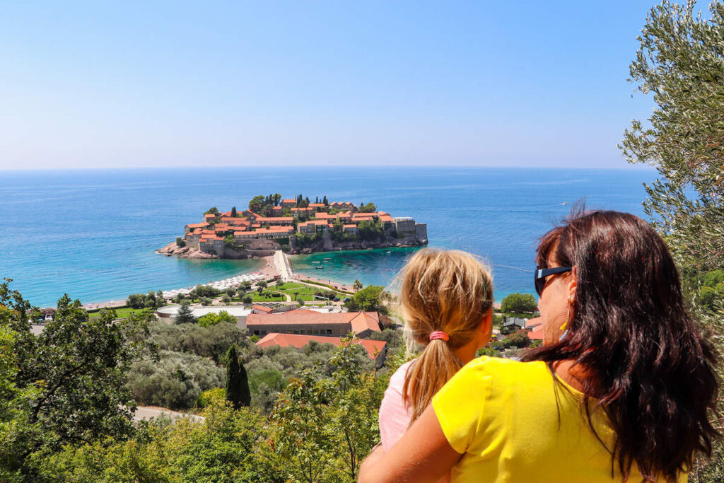 Sveti Stefan Aussichtsplattform