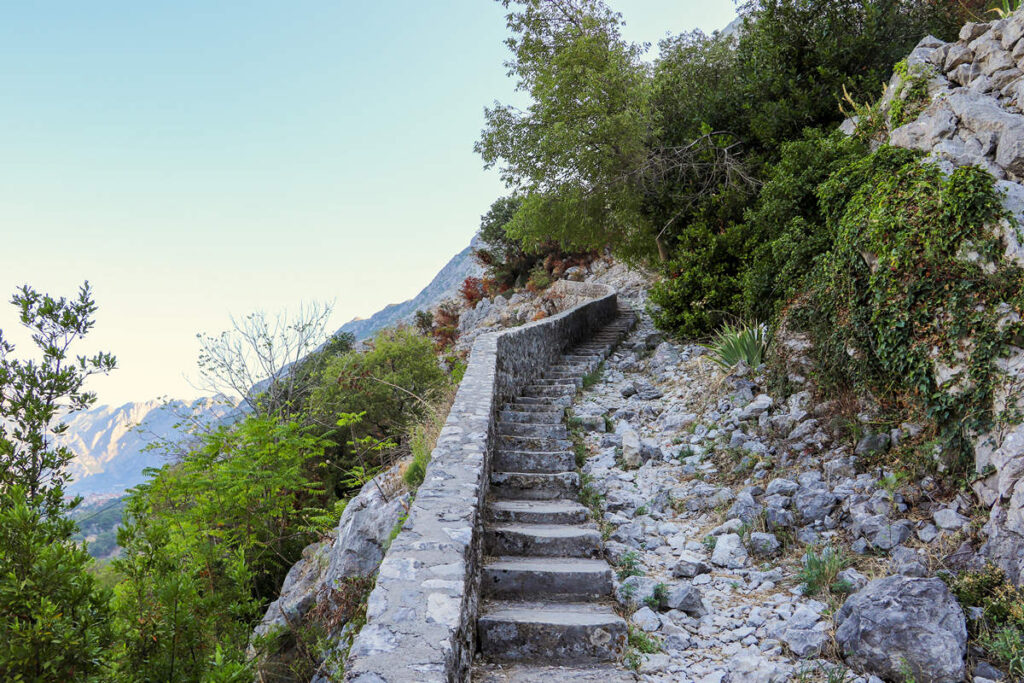 Treppe Festung Kotor