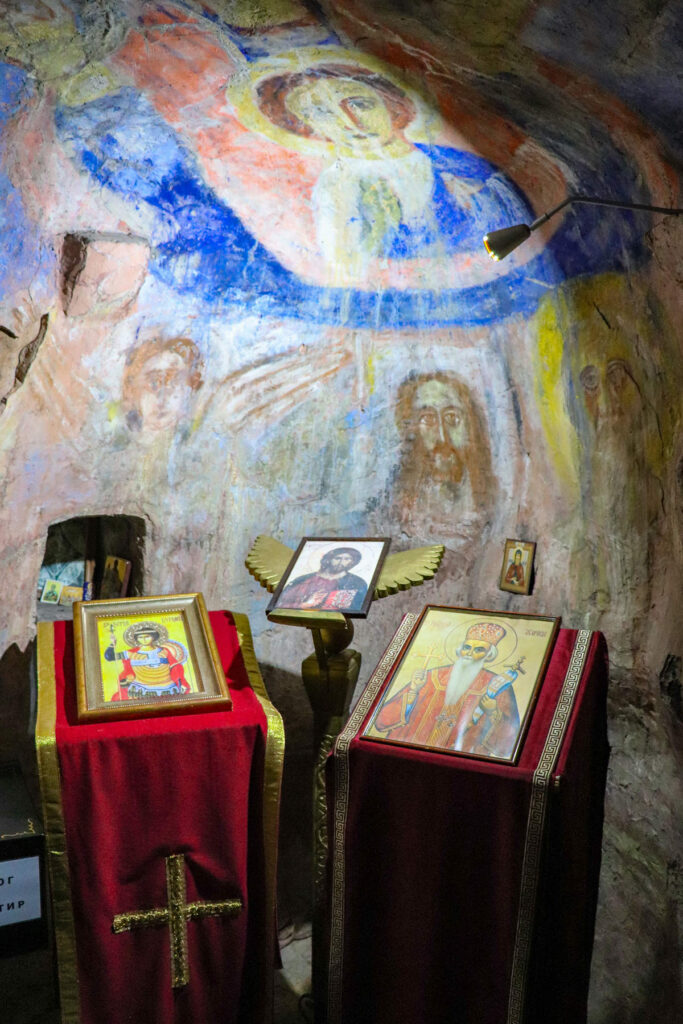 Wandmalerei im Kloster Dajbabe