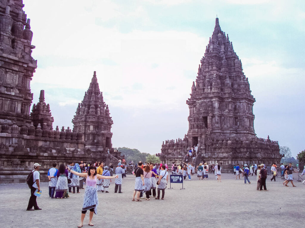 Auf der Tempelanlage von Prambanan
