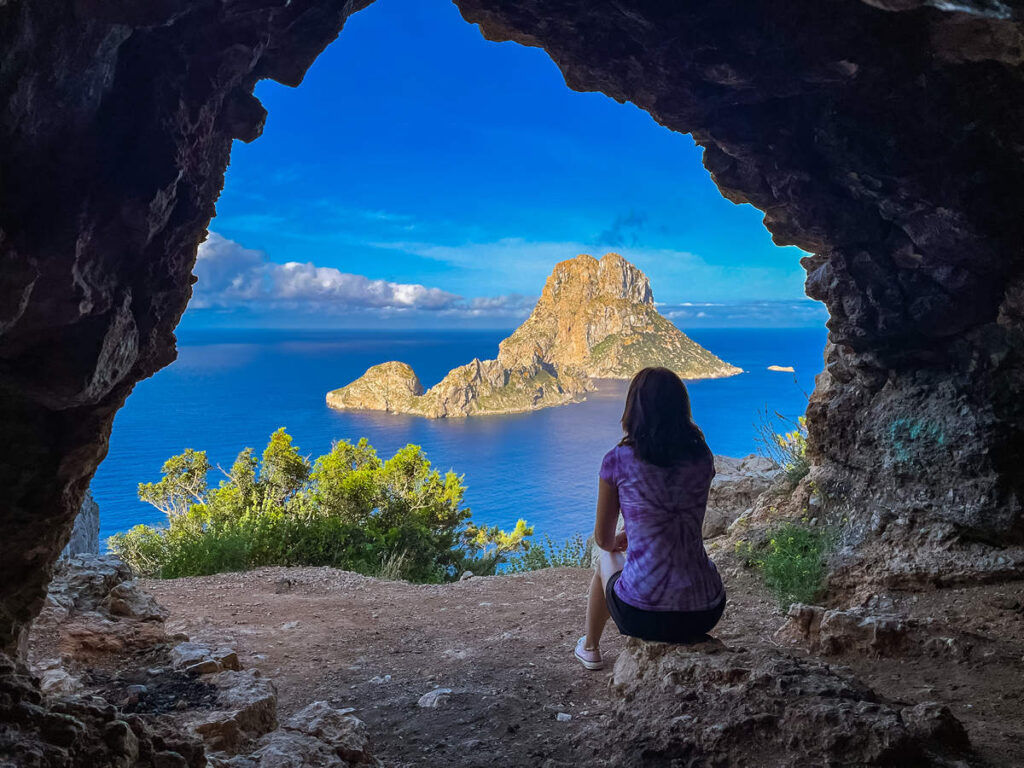 Aussicht Hippiehöhle Ibiza