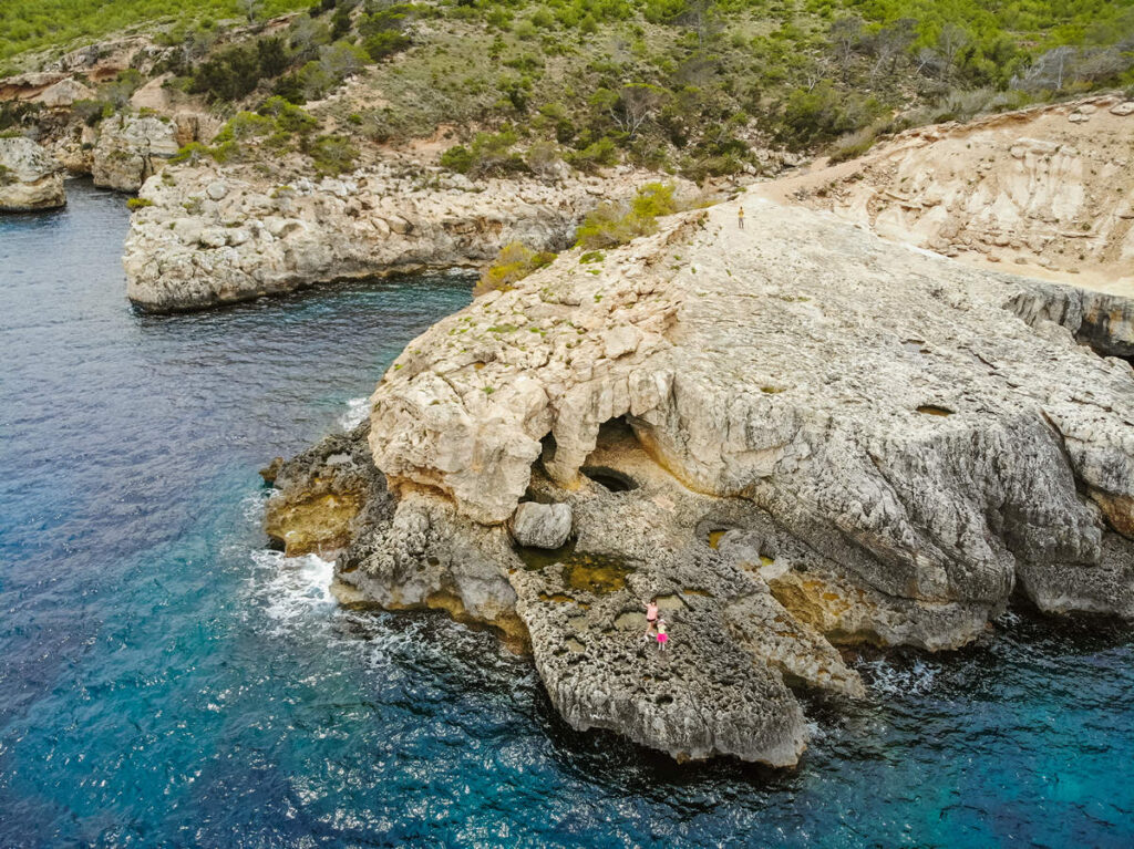 Cova de Llevant Ibiza Luftaufnahme