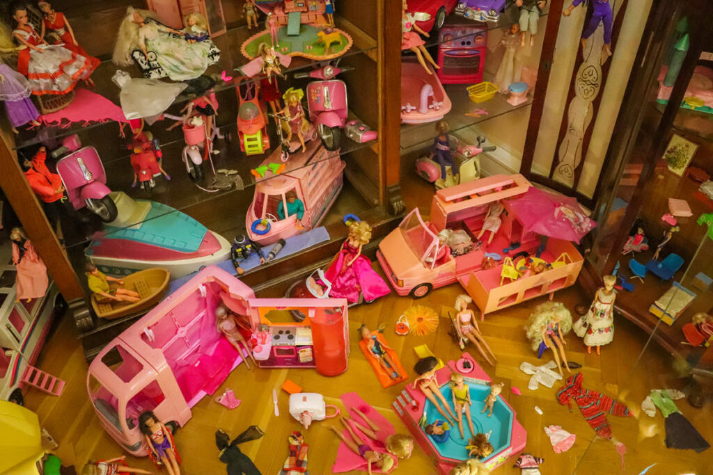 Barbie-Puppen im Spielzeugmuseum Keszthely