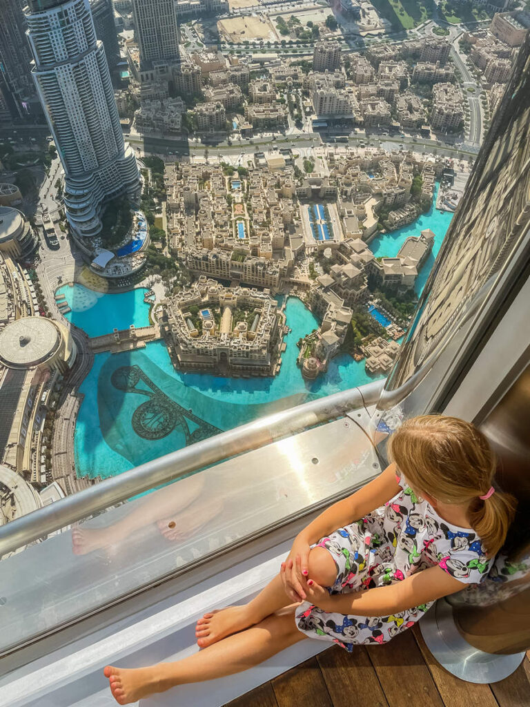 Blick auf Burj Khalifa Lake