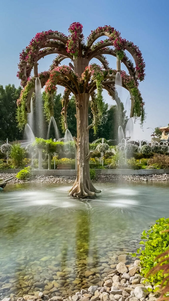 Fontäne Dubai Miracle Garden