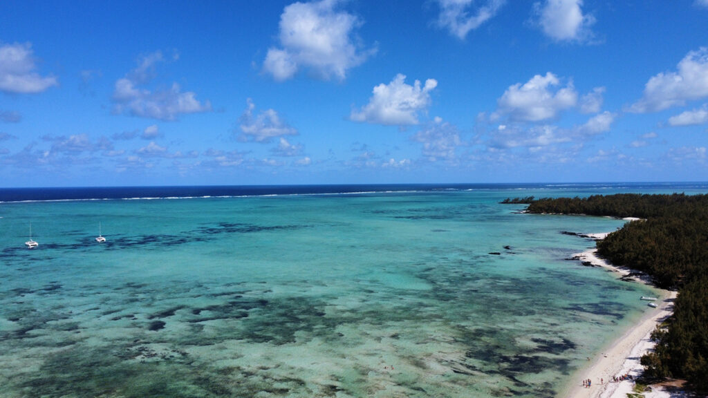 Île aux Cerfs Luftaufnahme