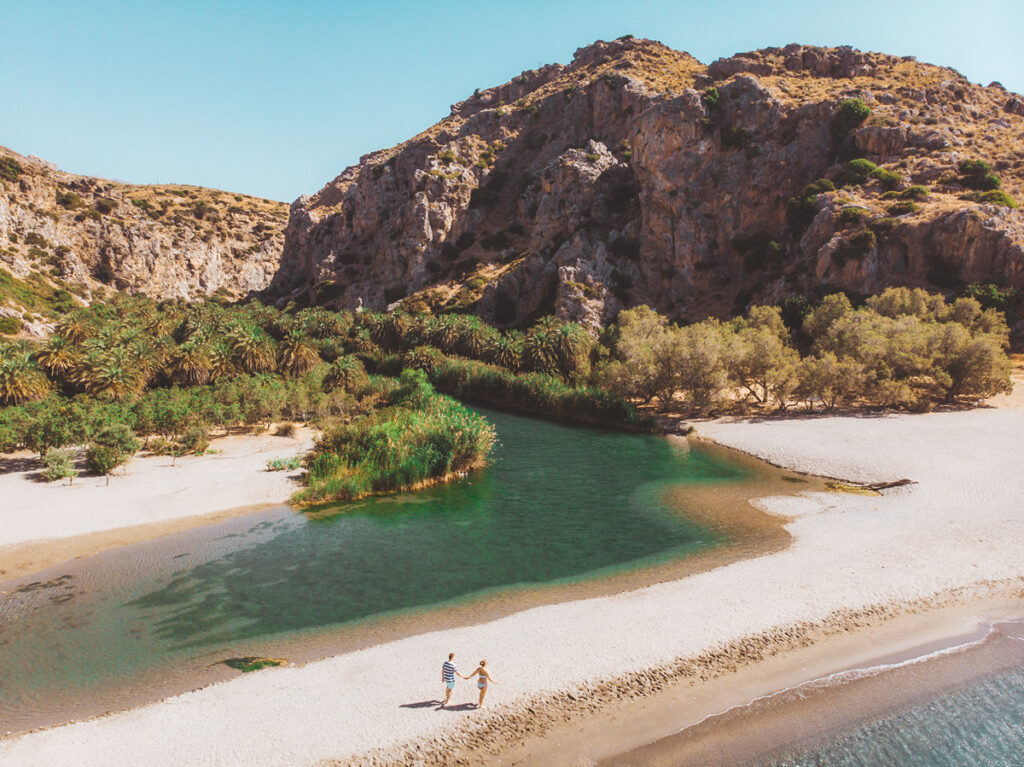 Preveli Beach Drohnenfoto