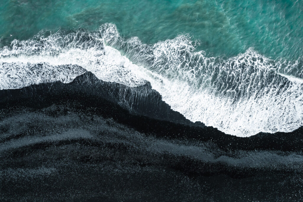 Stokksnes Beach mit Black Sand in Island