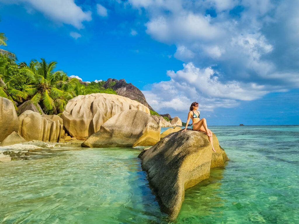 Granitfelsen Anse Source d'Argent