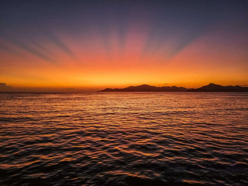 Sonnenuntergang La Digue