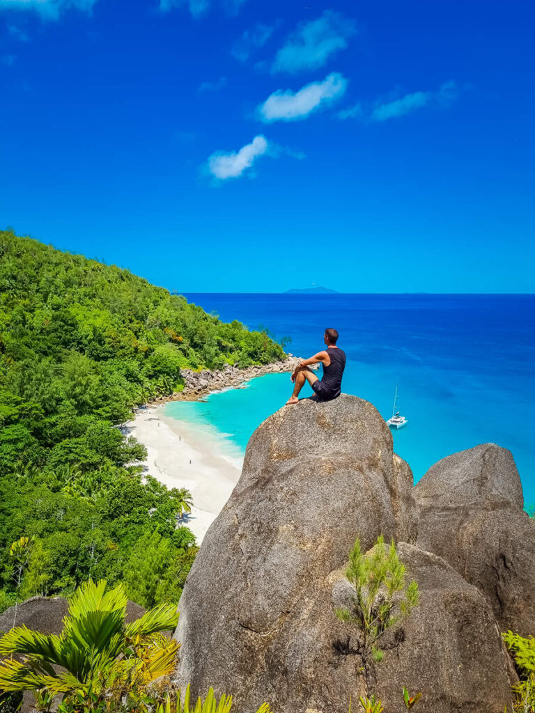 Anse Georgette vom Aussichtspunkt