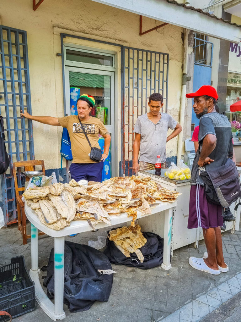 Getrocknete Fische Sir Selwyn Selwyn-Clarke Market