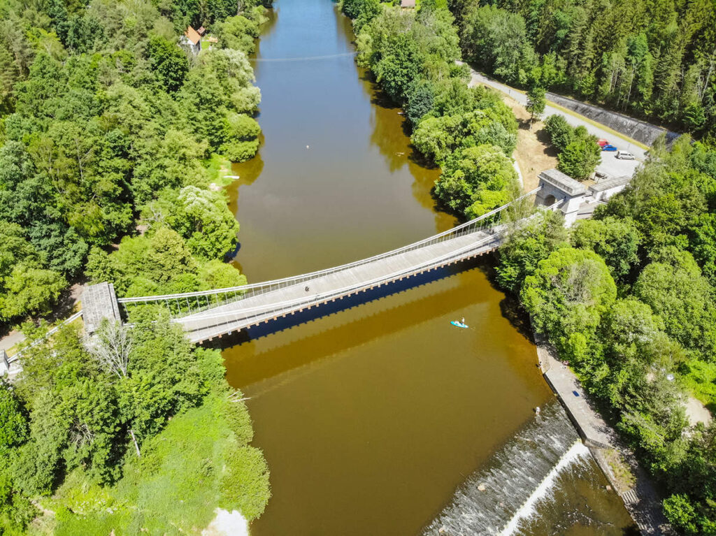 Kettenbrücke in Stádlec