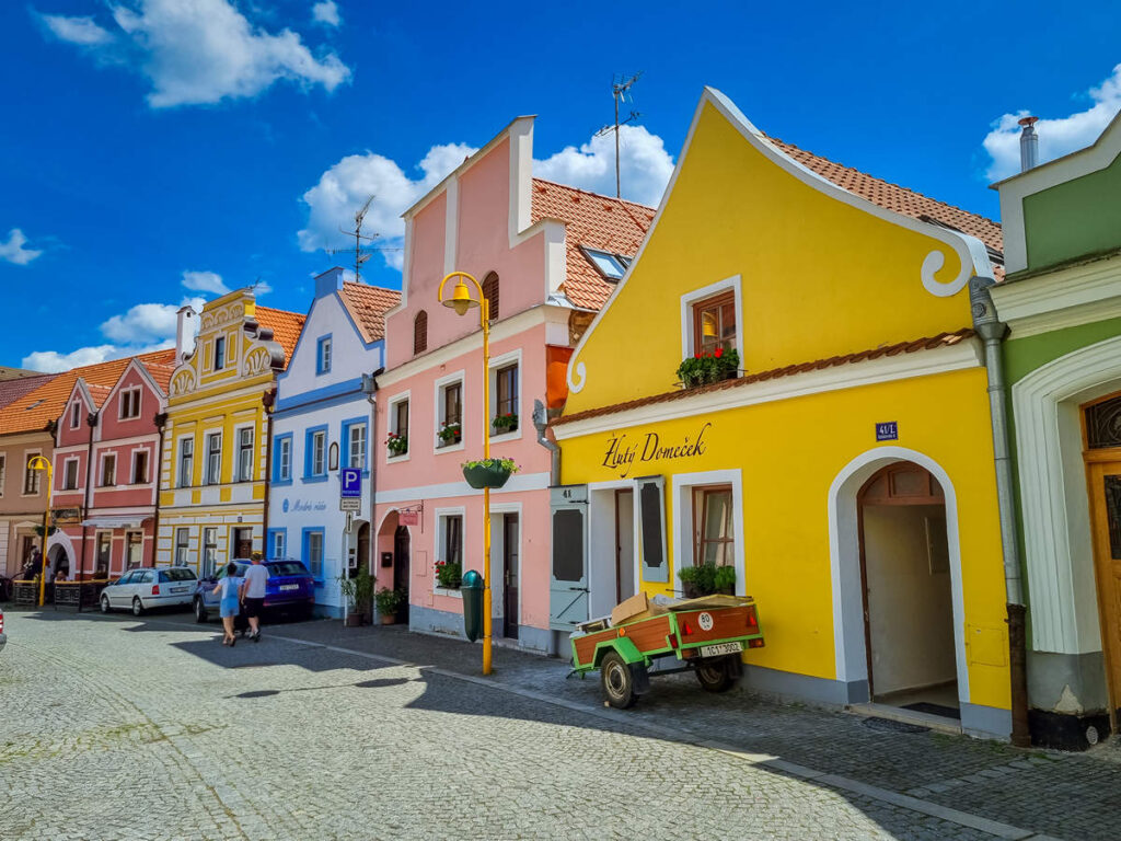 Häuser Třeboň Altstadt