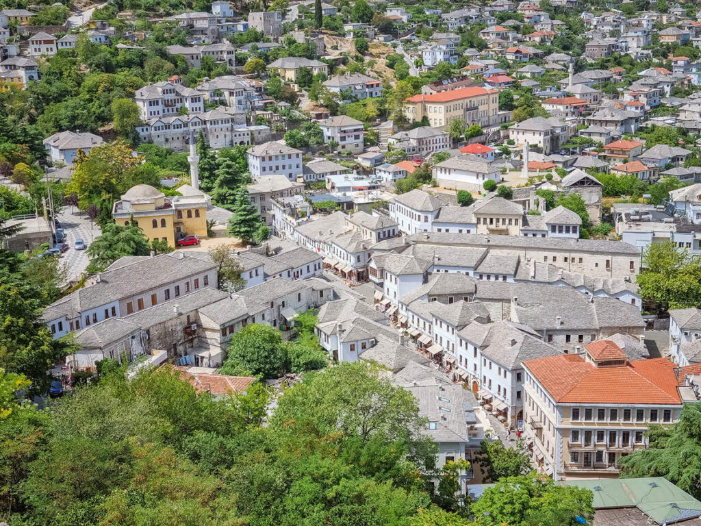 Altstadt und Basar-Mosche Gjirokastra