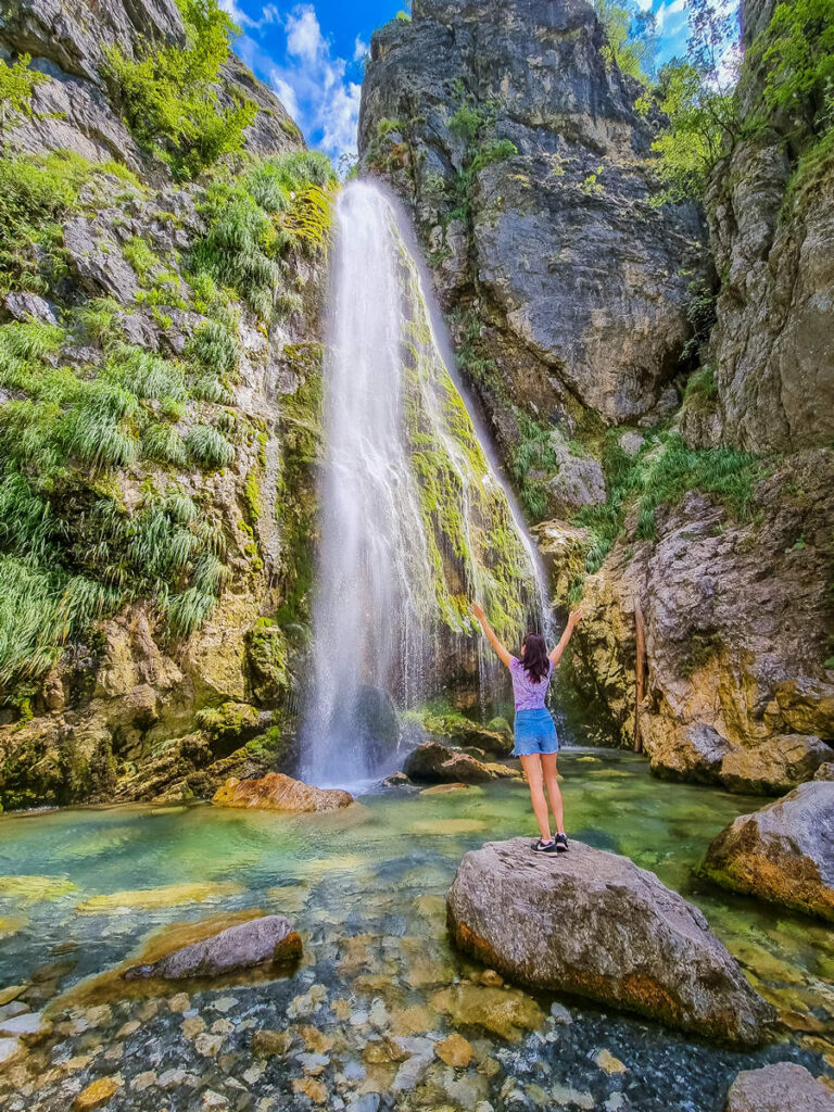 Grunas-Wasserfall in Theth