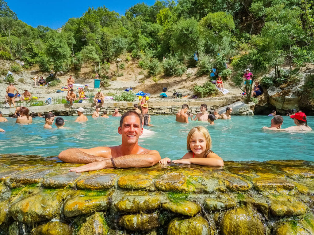 Heiße Quellen Permet Baden