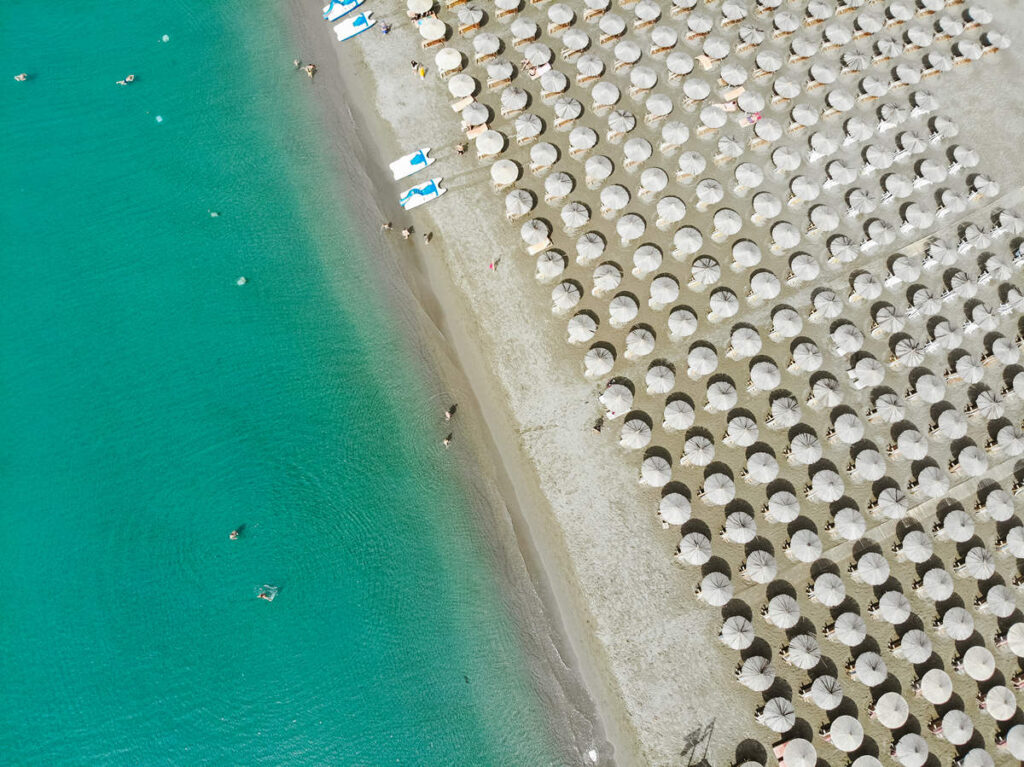 Velipoja Beach aus der Vogelperspektive