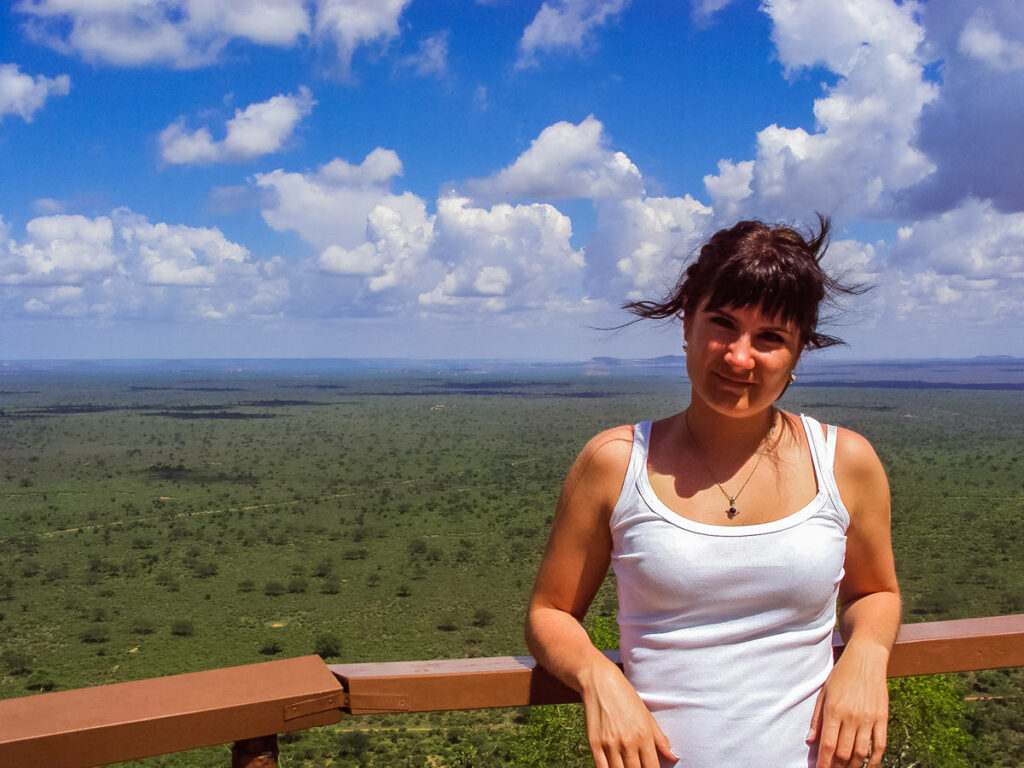 Tsavo-West-Nationalpark von einem Aussichtspunkt